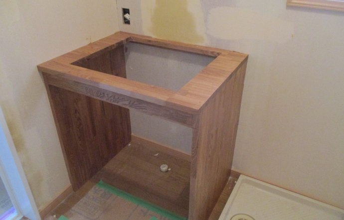 Aky邸/造作工事、UB施工、内装工事［クロス］