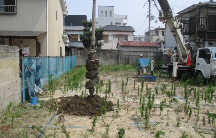 Akm邸／地盤工事